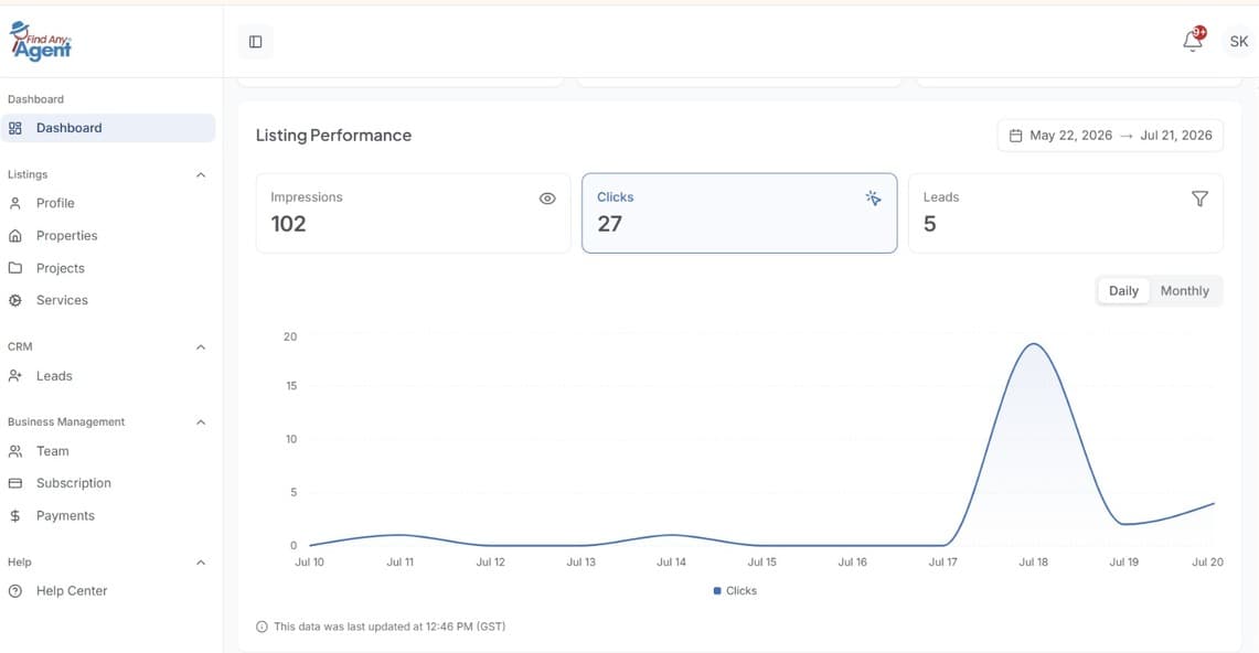 Agent Dashboard