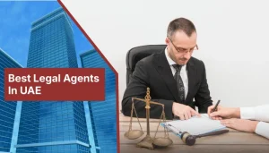 A professional male legal agent in an Emirati ghutra and thobe, representing the high standards of the Best legal agents in UAE at Findanyagent.
